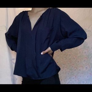 Silk Navy blouse